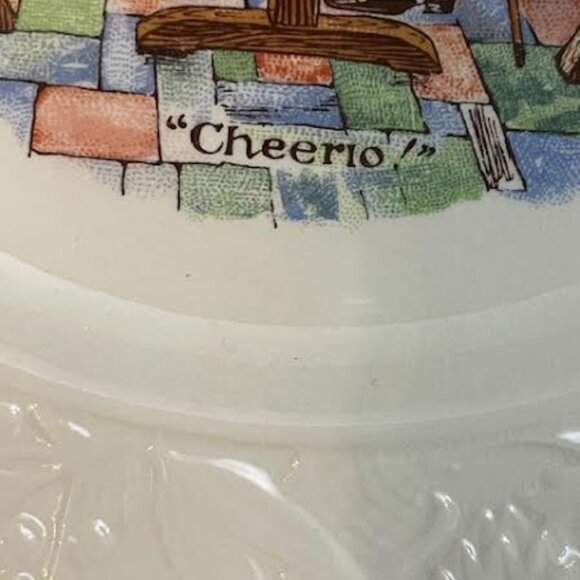 Set of 4 Fondeville Ambassador Plates, Luncheon/Salad Plates  "English Toasting" - Picture 12 of 13